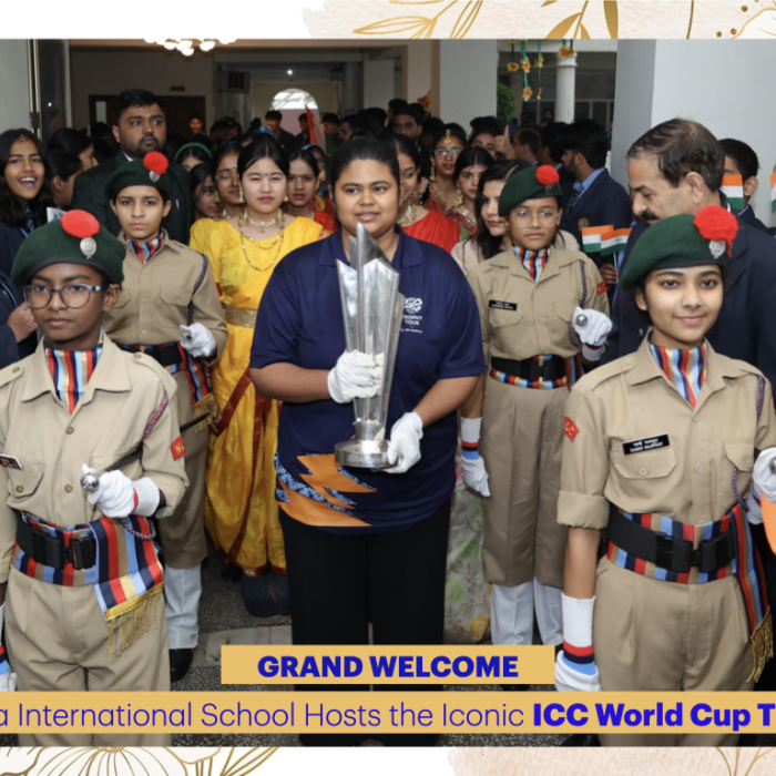 Ganga International School Hosts the Iconic ICC World Cup Trophy.001